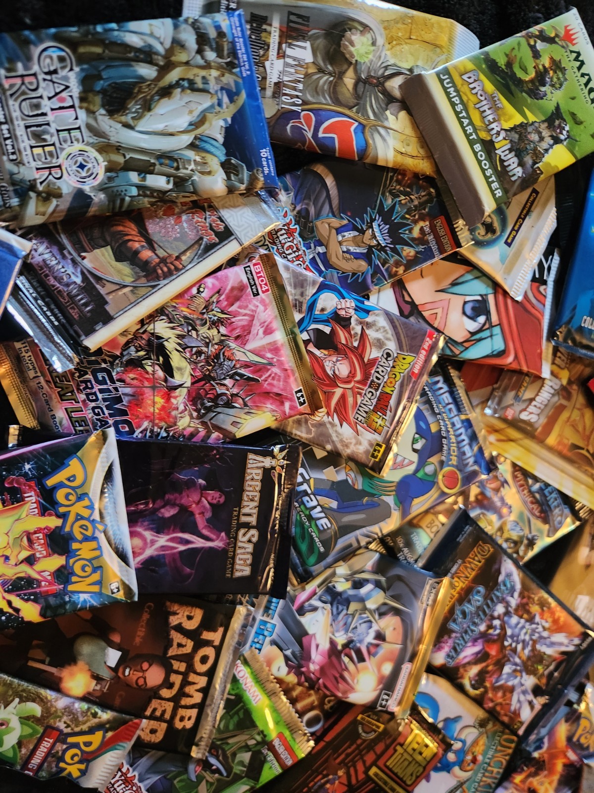CCG Gift Box Magic MTG and Many More 50 Booster Packs 10 Starter Decks and 1 box