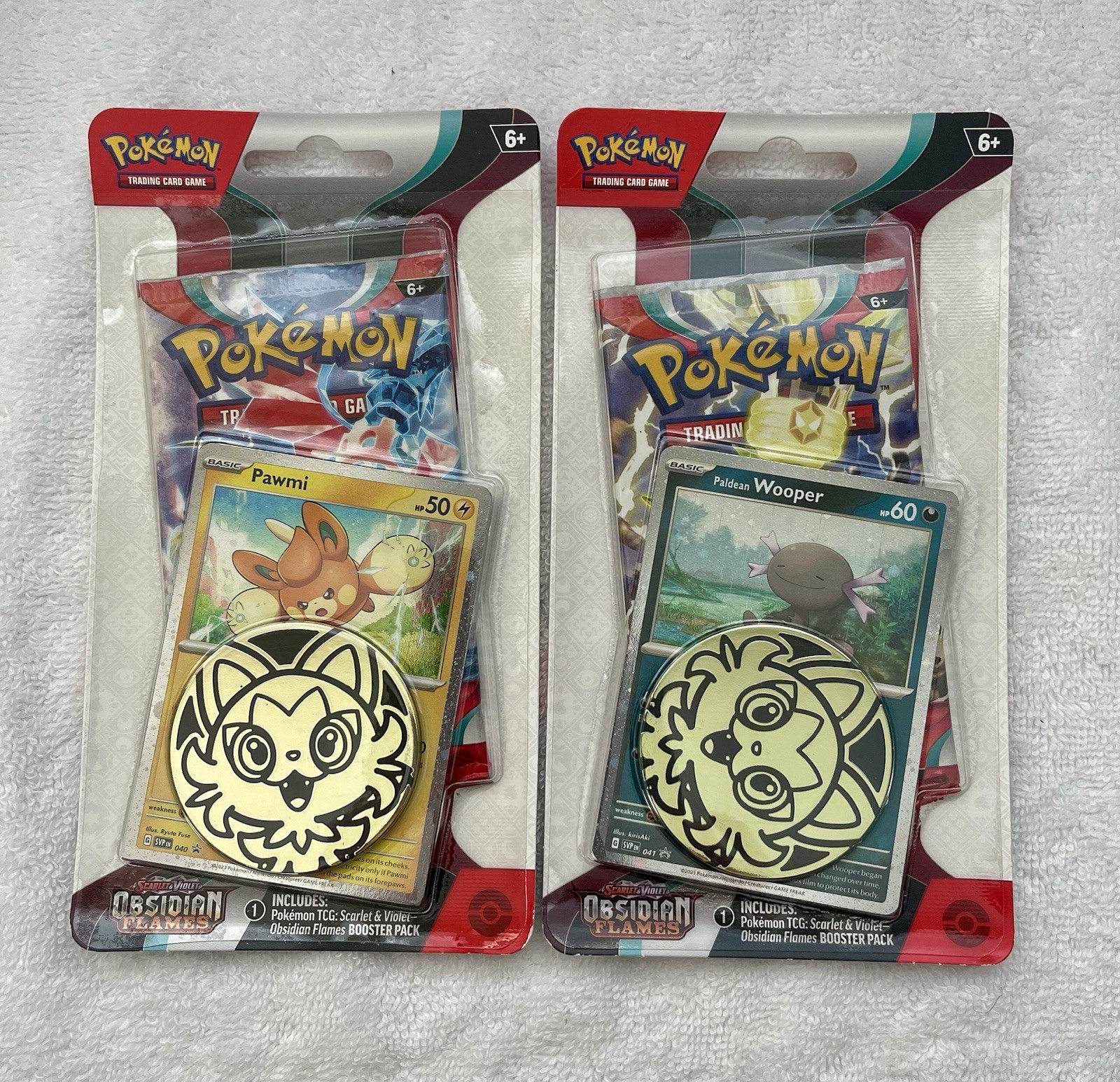 2 POKEMON SCARLET & VIOLET OBSIDIAN FLAMES BLISTER Booster Pack ASSORTED Sealed