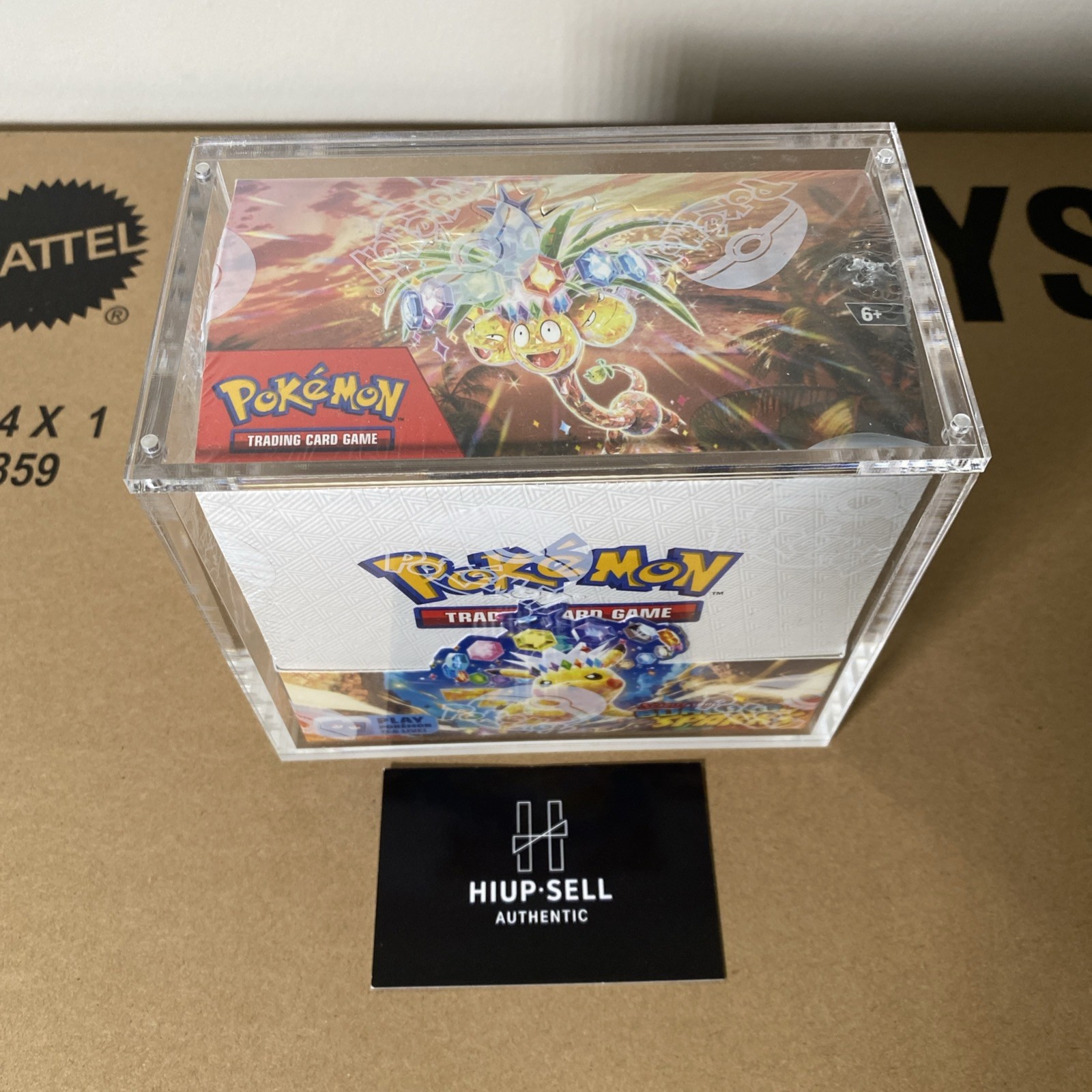 Pokémon Surging Sparks Booster Box 36 Packs – NEW & SEALED with acrylic case