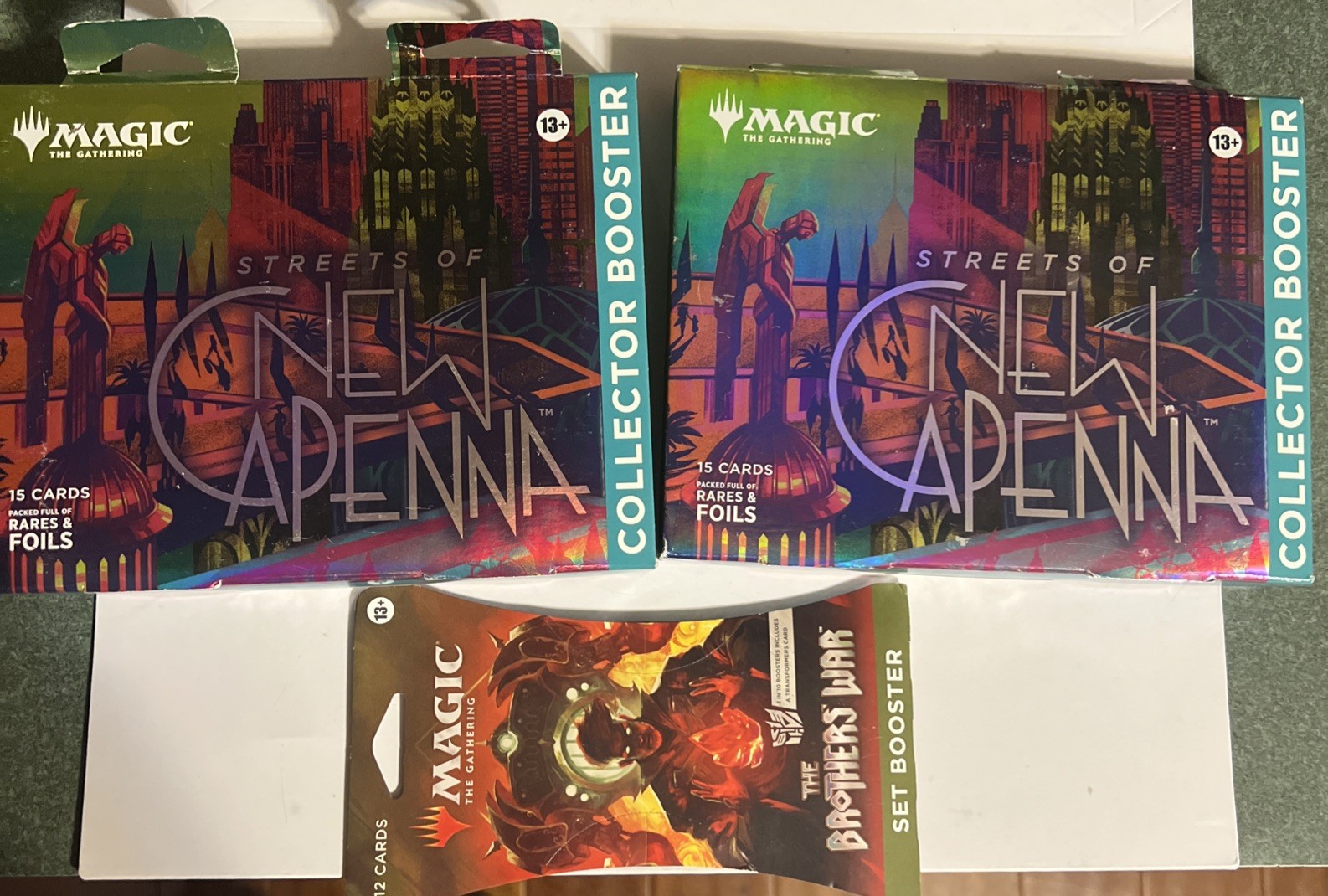 Magic The Gathering Streets of New Capenna Collector Booster & The Brothers War