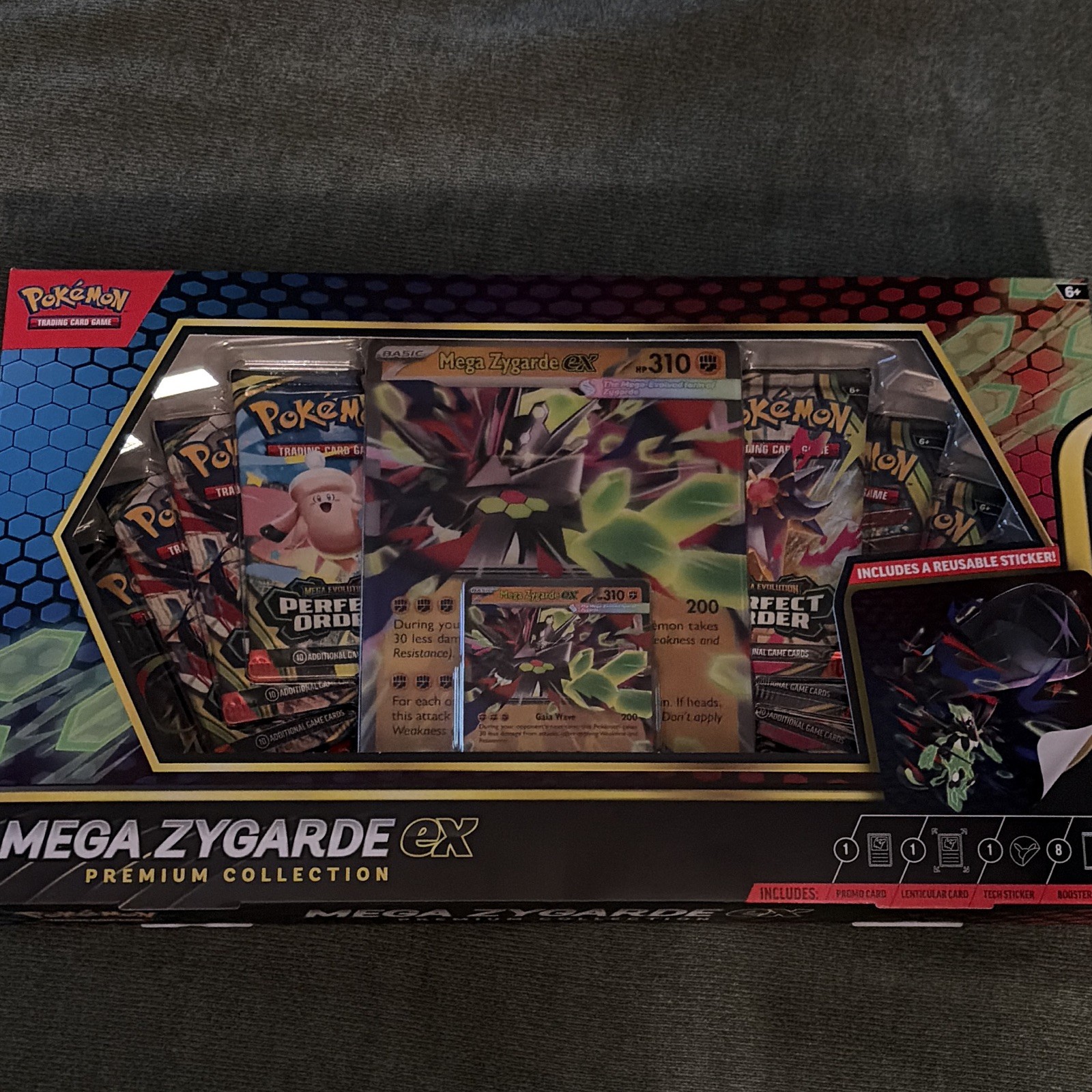 Pokémon TCG Mega Zygarde-EX Premium Collection Box Booster Promo Oversized