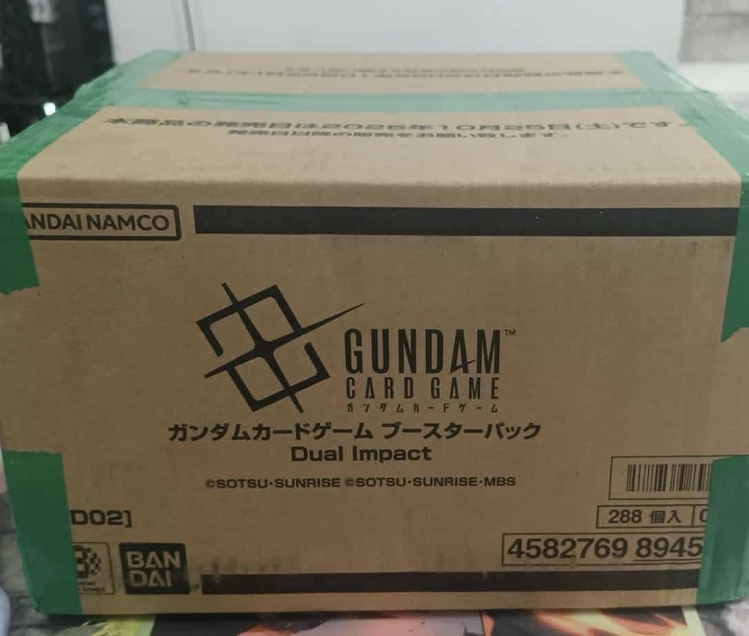 BANDAI Gundam Card Game Booster Pack, Dual Impact [GD02] (Case) (Sealed) (12Box)