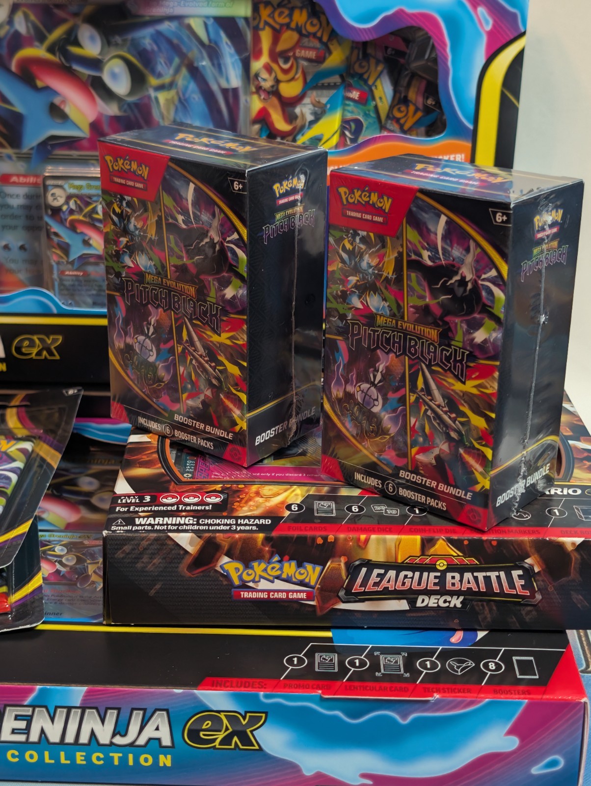 Pokemon ⚡BUNDLE ✨Pitch Black /Chaotic Ninja Smashup! 🔥+Promos +GIFT (34 packs)