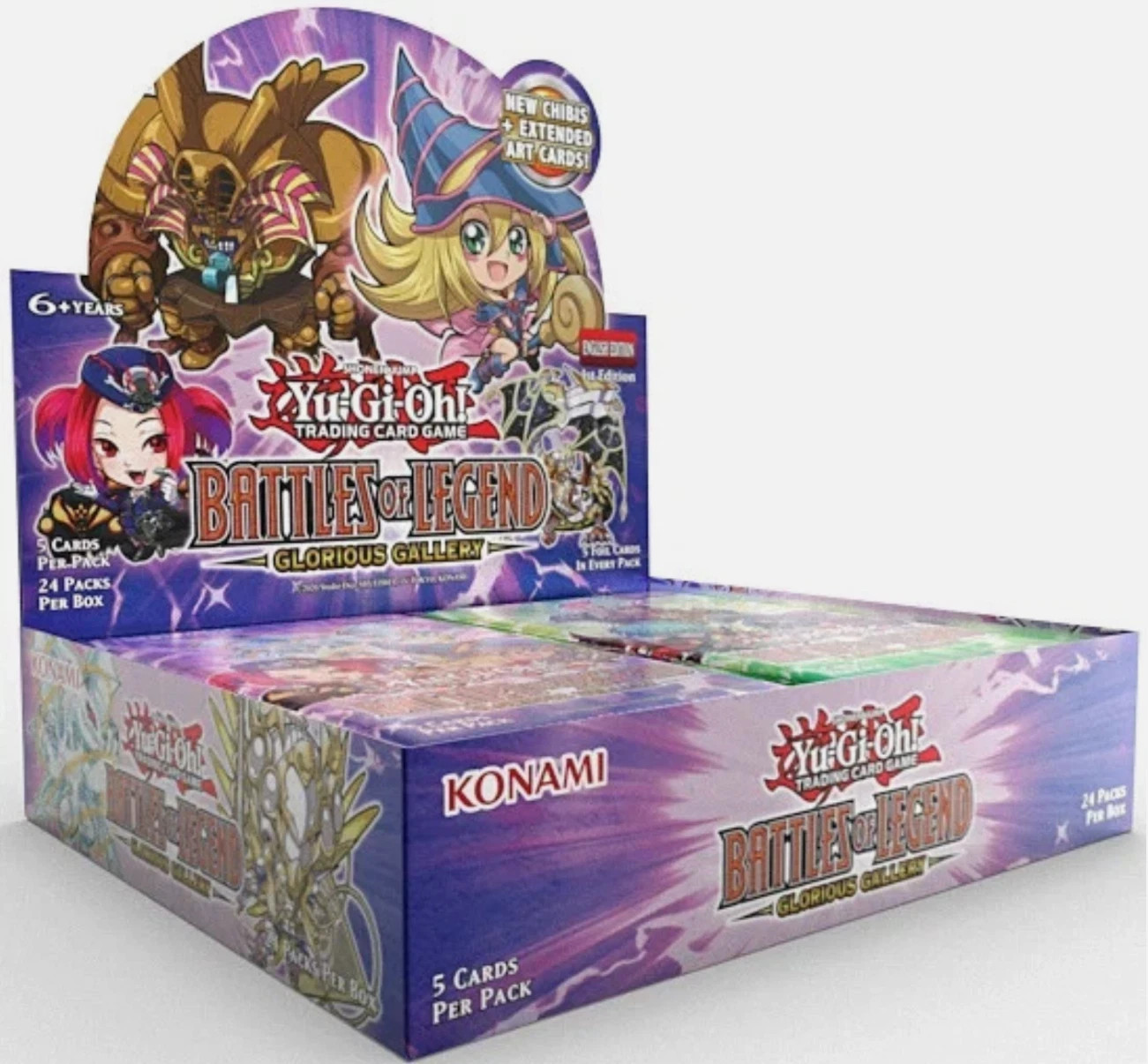 YuGiOh Battles of Legend: Glorious Gallery Booster Box 24 Packs Sealed 24 pks