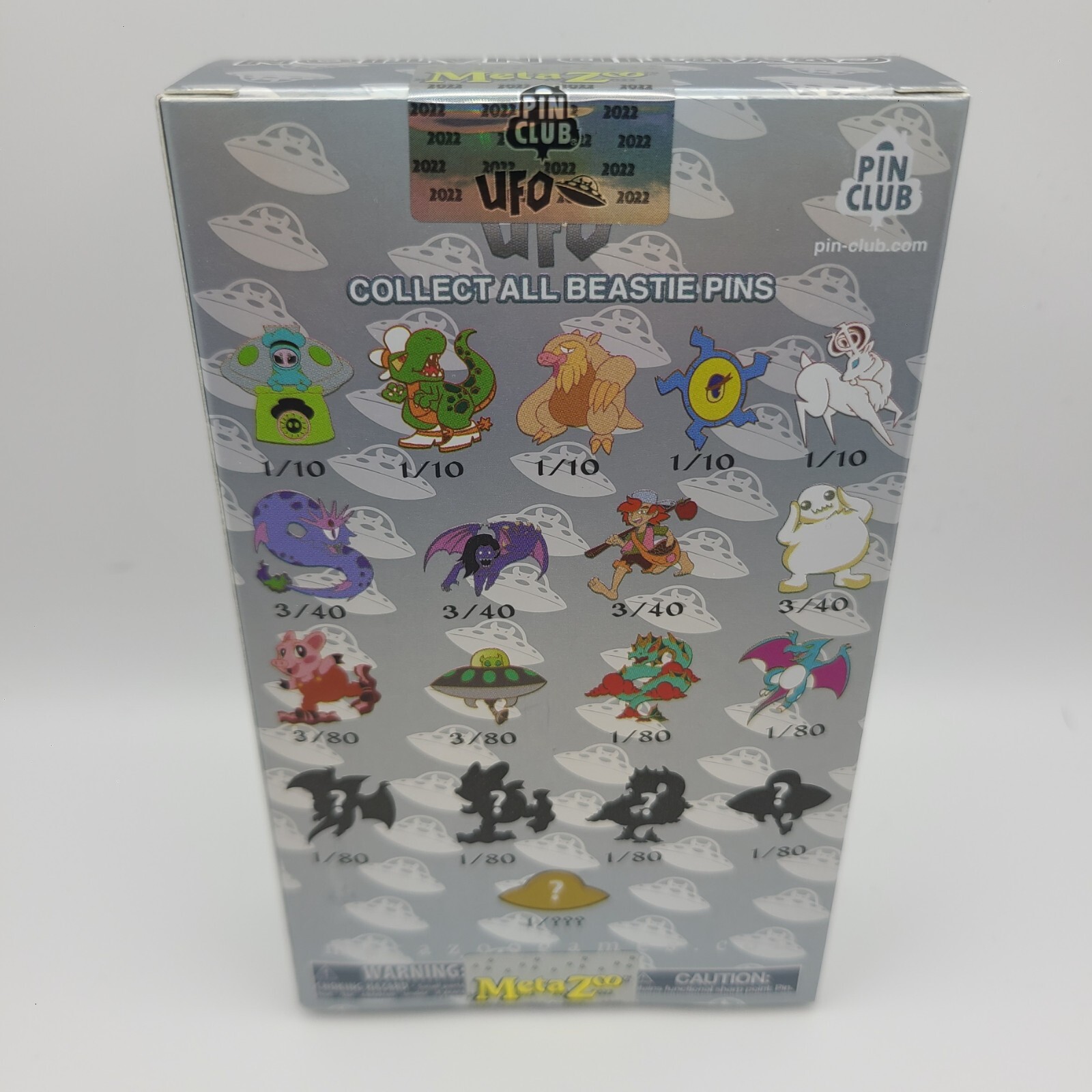 MetaZoo UFO Pin Club 1st Edition Mystery Collection Box – 1 Pin, 1 Promo, 1 Card