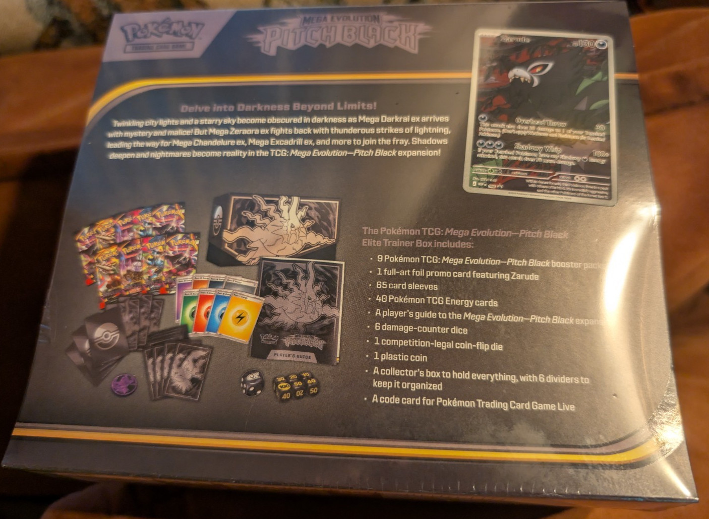 Pokémon: Mega Evolution – Pitch Black Elite Trainer Box (ETB) (Factory Sealed)