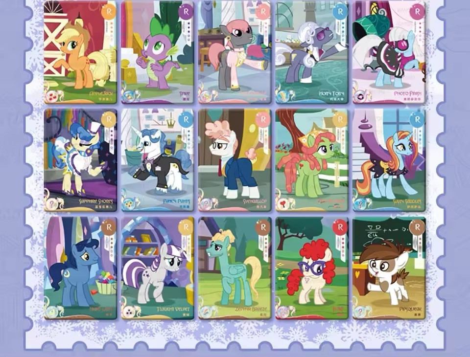 My Little Pony 30 Packs Booster Box CCG Trading Card Kayou Hasbro Purple
