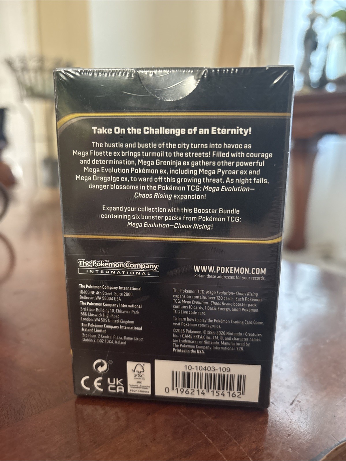 Pokémon TCG Mega Evolution—Chaos Rising Booster Bundle Box 6 Packs English 6+