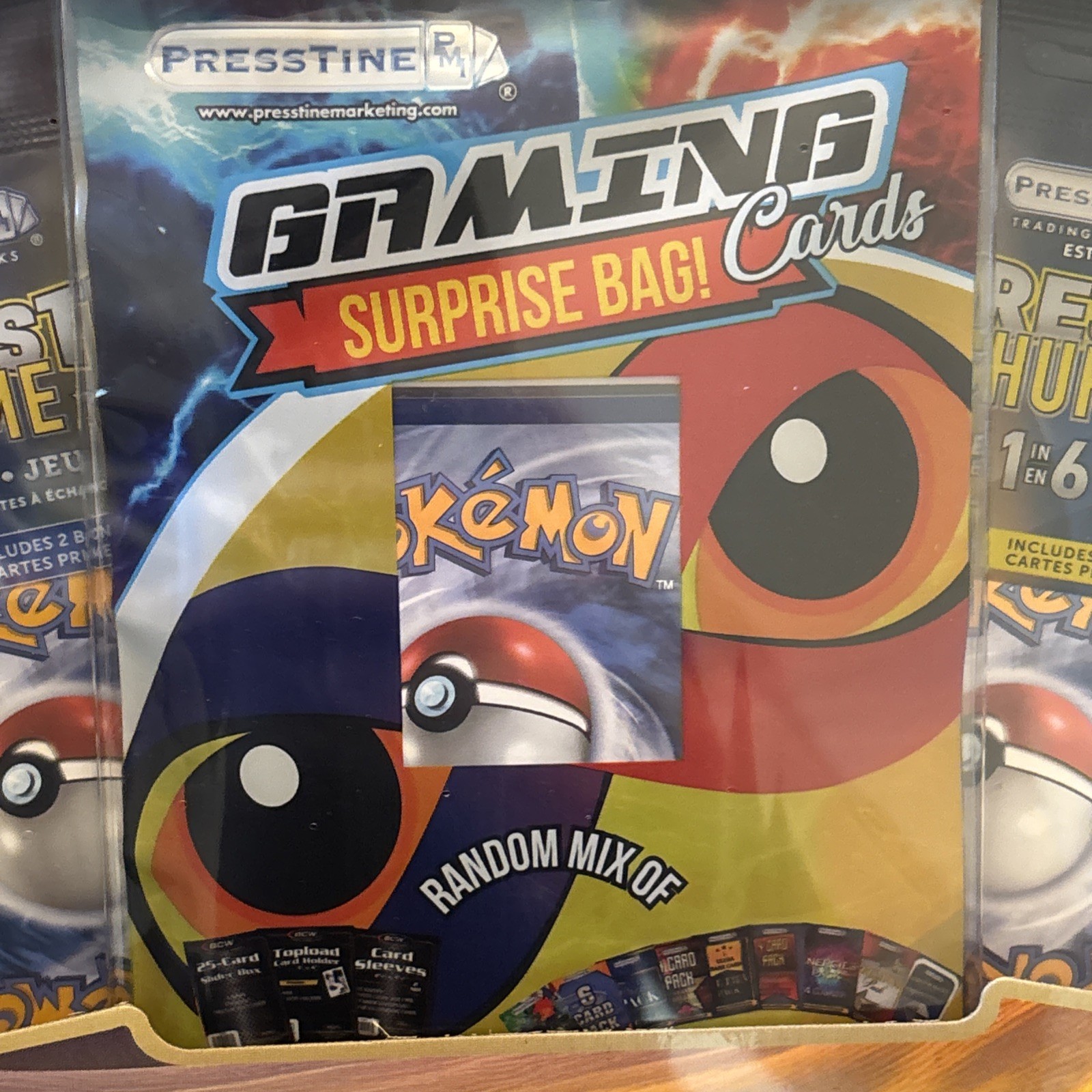 Presstibundle Pokémon Card Bundle 5 Pack, 50+ Cards, 5+ Holo or Rare Sealed Box