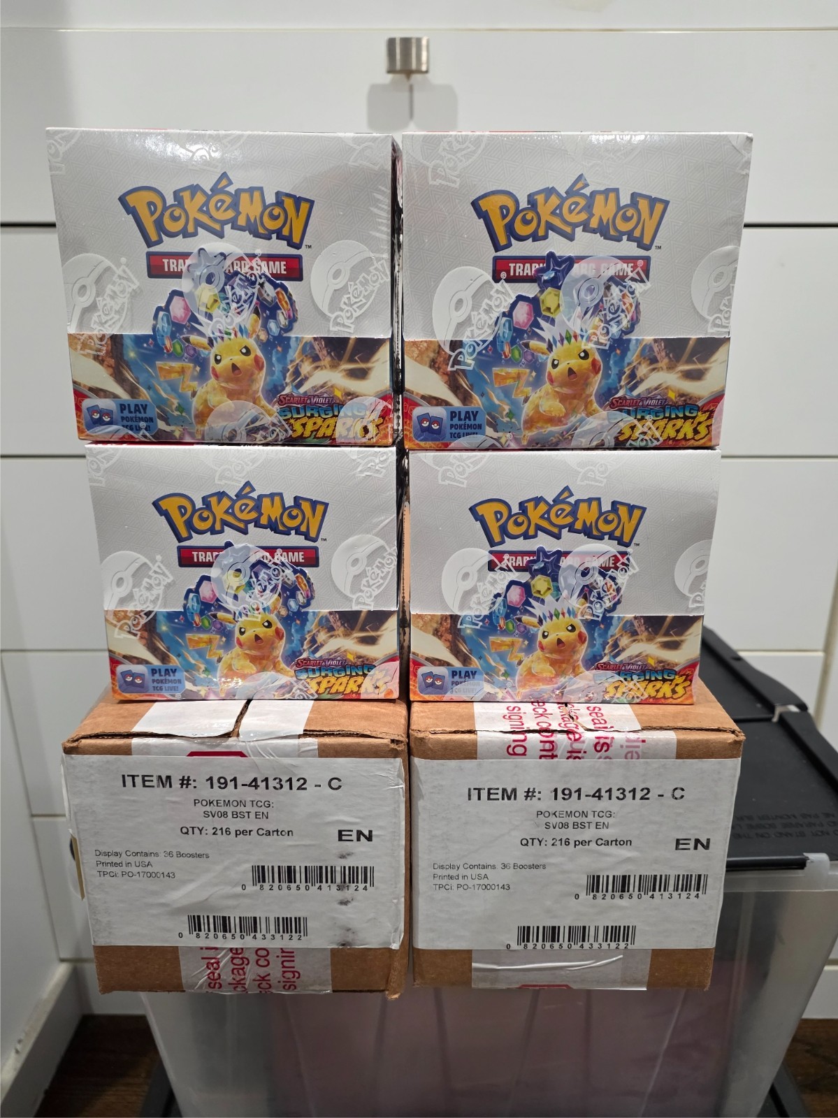 Pokemon Surging Sparks Booster Box 100% authentic! Factory Sealed – Case Fresh!