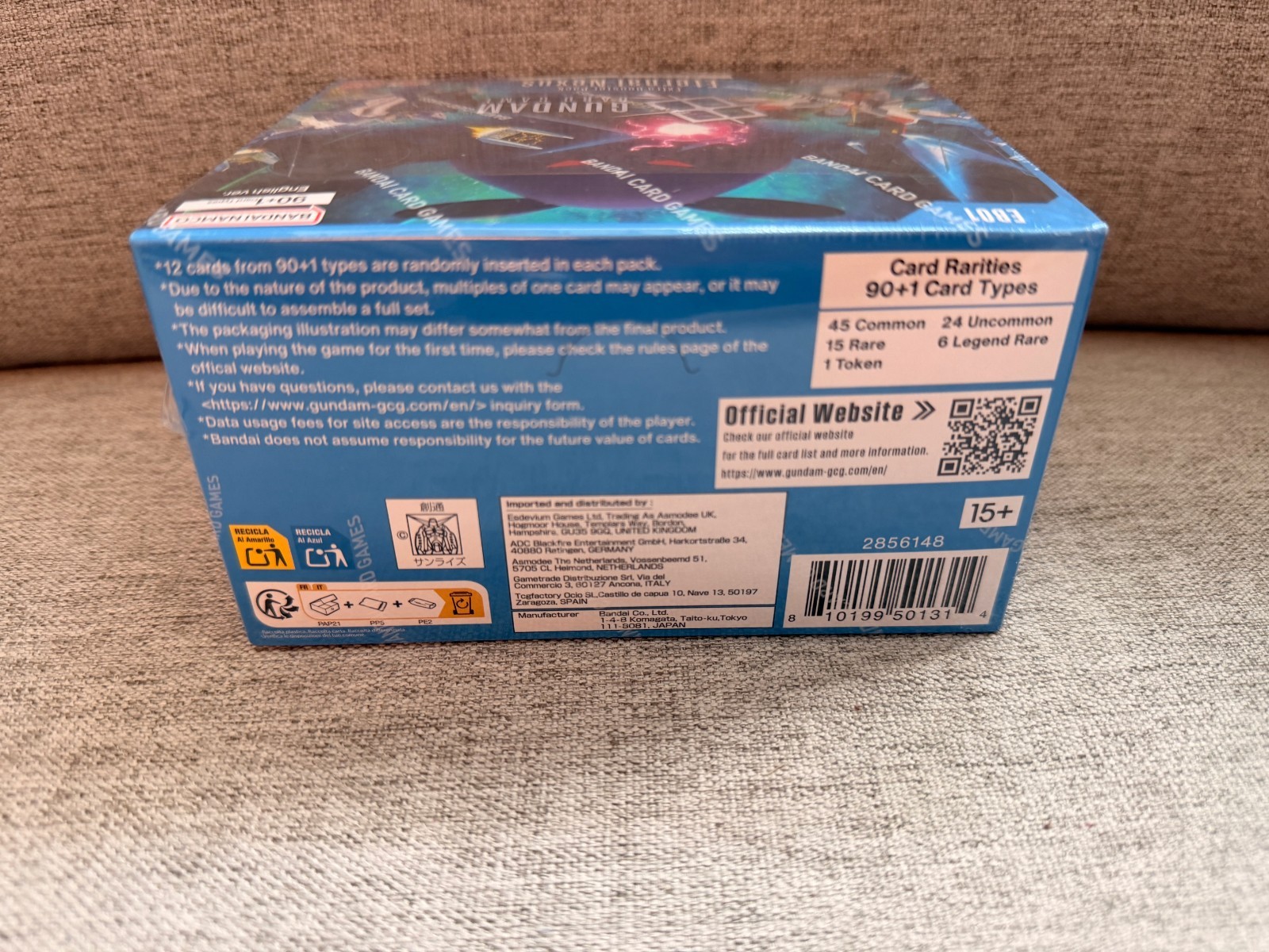 Gundam Card Game Eternal Nexus EB01 Booster Box 24 Packs English Sealed