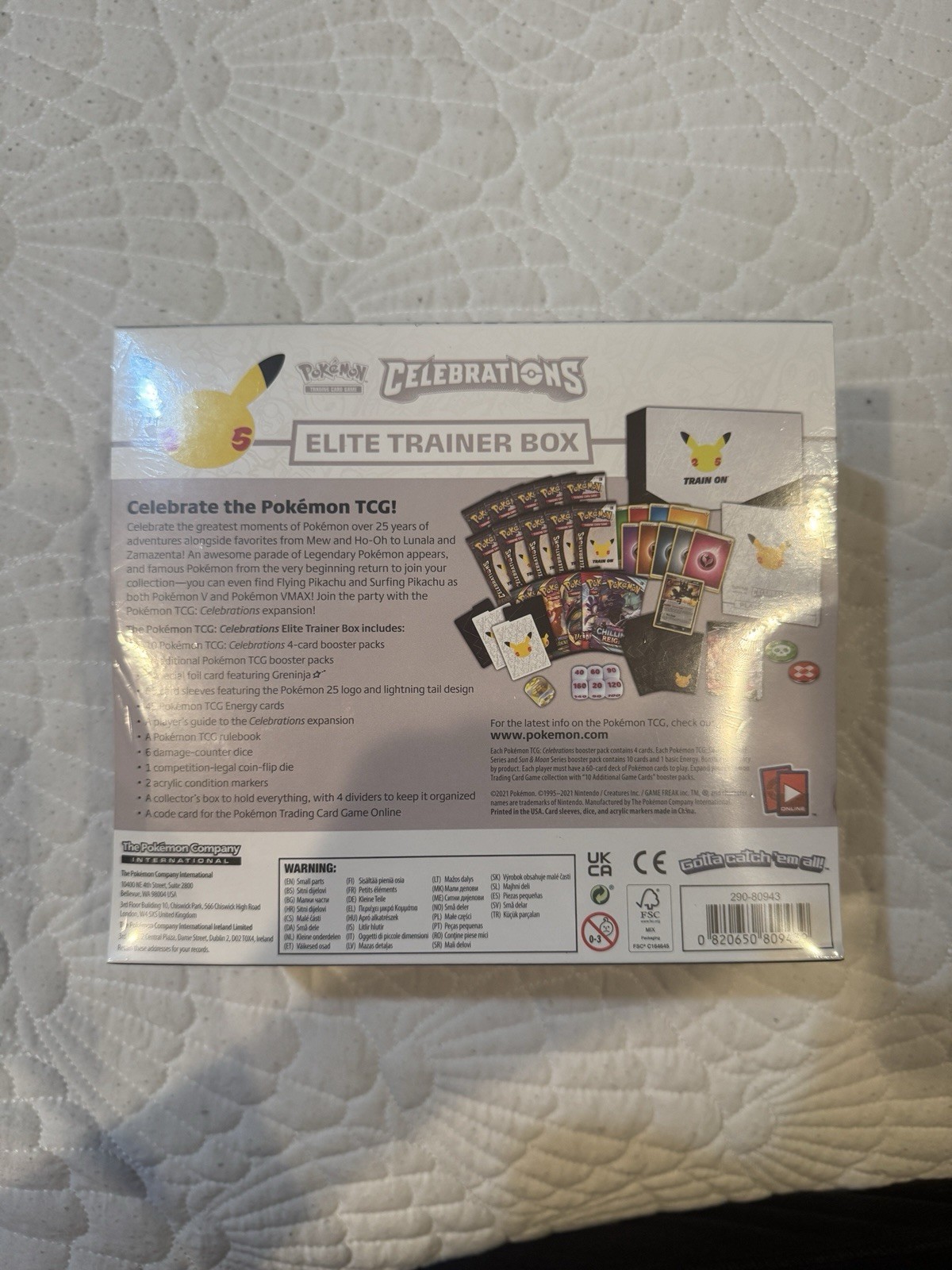 Brand New Sealed Pokemon Celebrations Elite Trainer Box