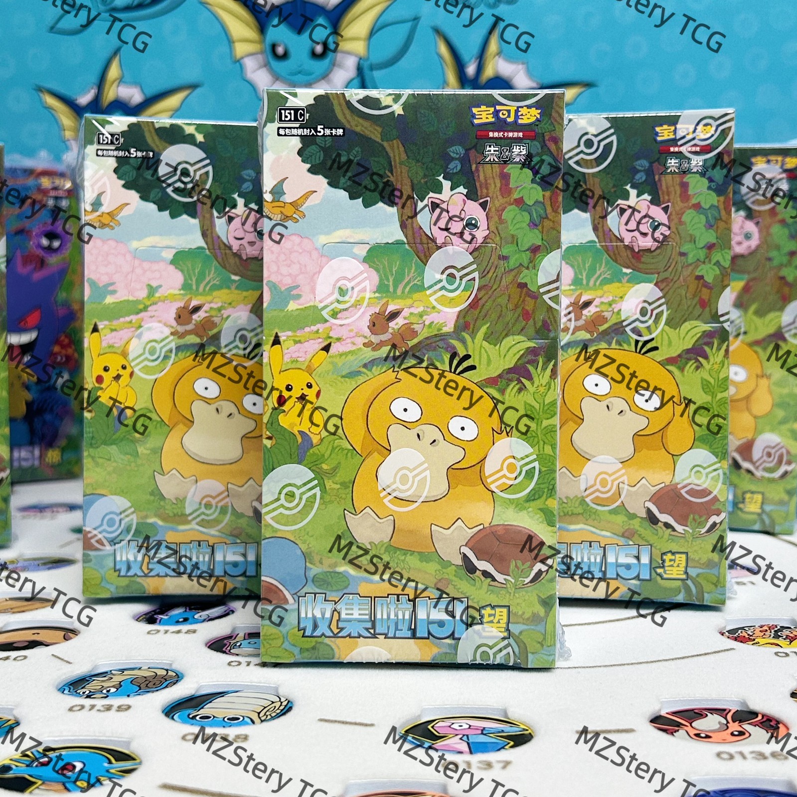 Pokemon TCG Collection 3.0 4.0 Surprise Slim 151C booster box Chinese Purple