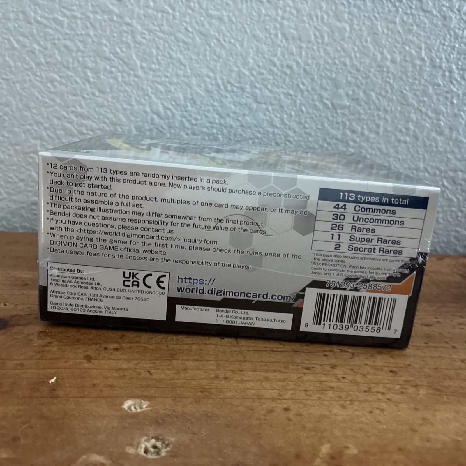 Digimon TCG Double Diamond Booster Box BT06 Sealed English Factory New Bandai