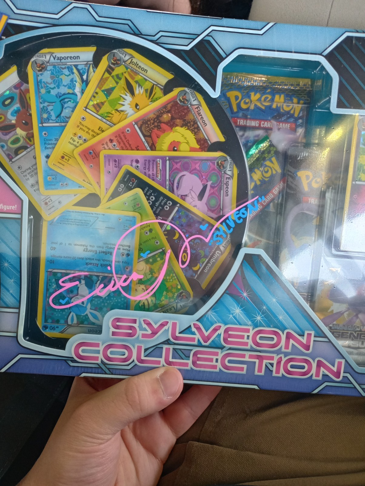 SEALED Pokemon TCG Sylveon Collection Box 2013 BW-XY Era Signed Erica Schroeder