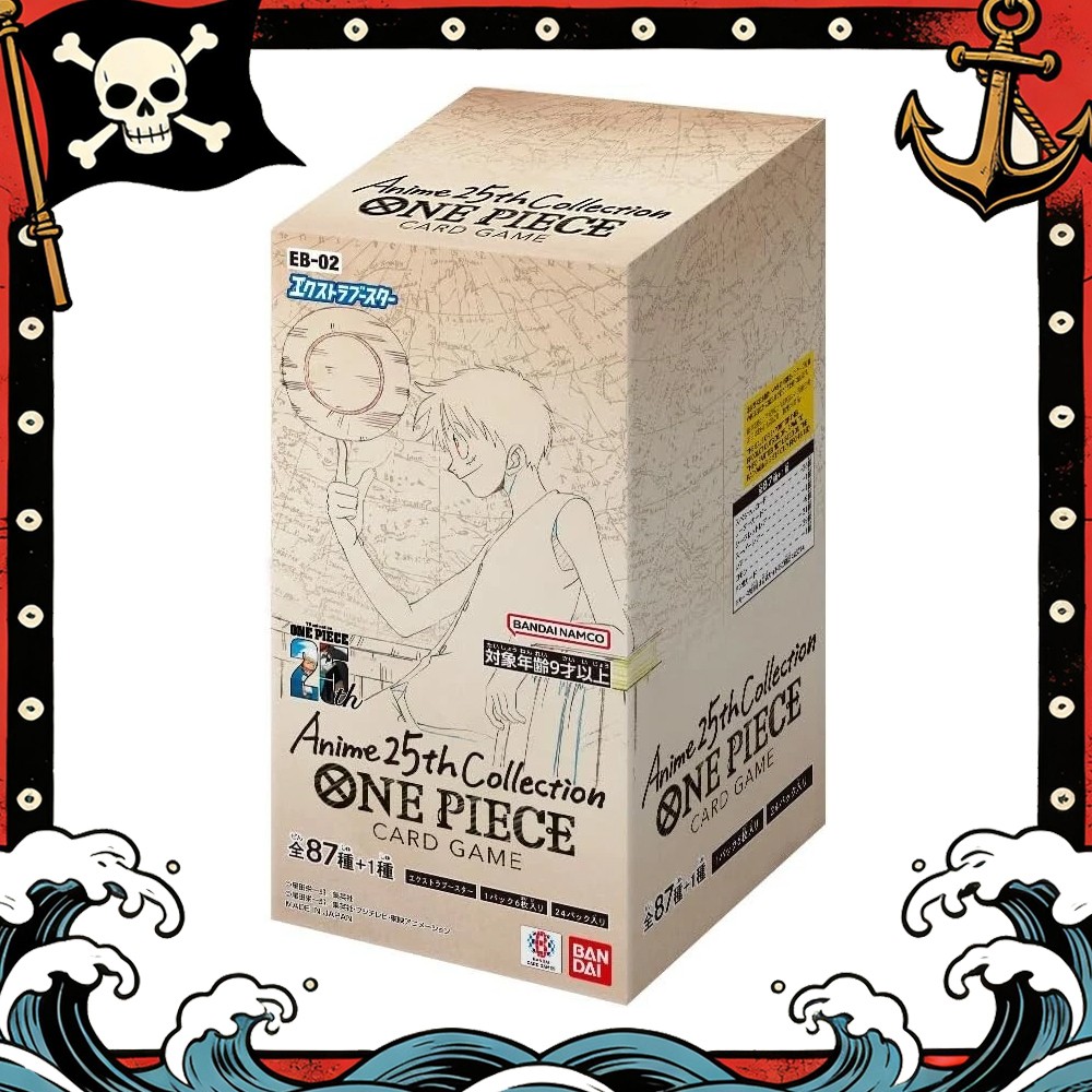 One Piece EB-02 Anime 25th Collection Japanese JP Booster Box Official US STOCK