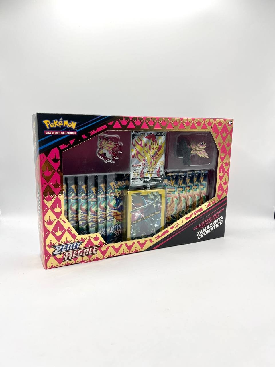 Pokemon ZENIT REGALE Premium Collection Figurine CHROMATIC ZAMAZENTA Italian