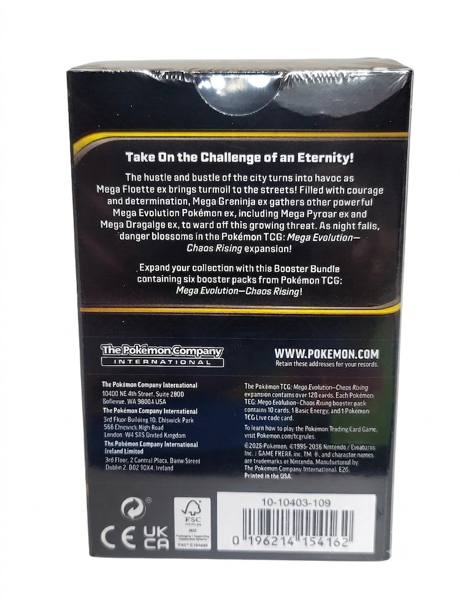 Pokémon ME04- Mega Evolution CHAOS RISING Booster Bundle TCG NEW 🔥