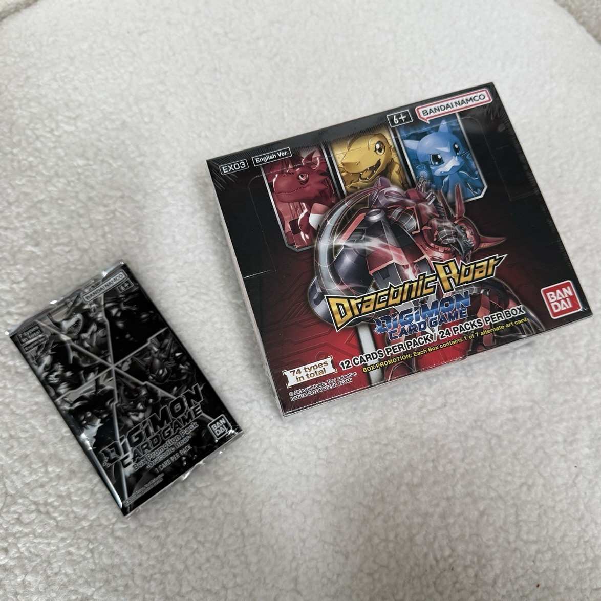 [SEALED] Digimon Card Game Draconic Roar (EX03) Booster Box + 1 add. Promo Pack