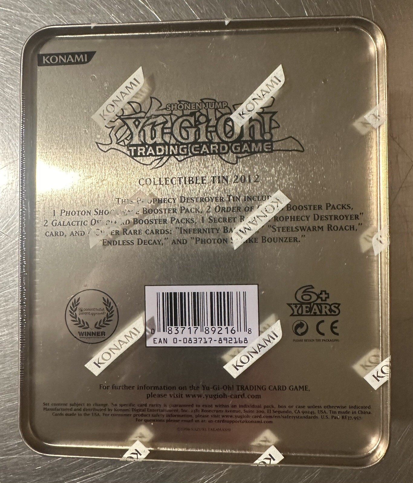 Yu-Gi-Oh 2012 Prophecy Destroyer tin Factory sealed