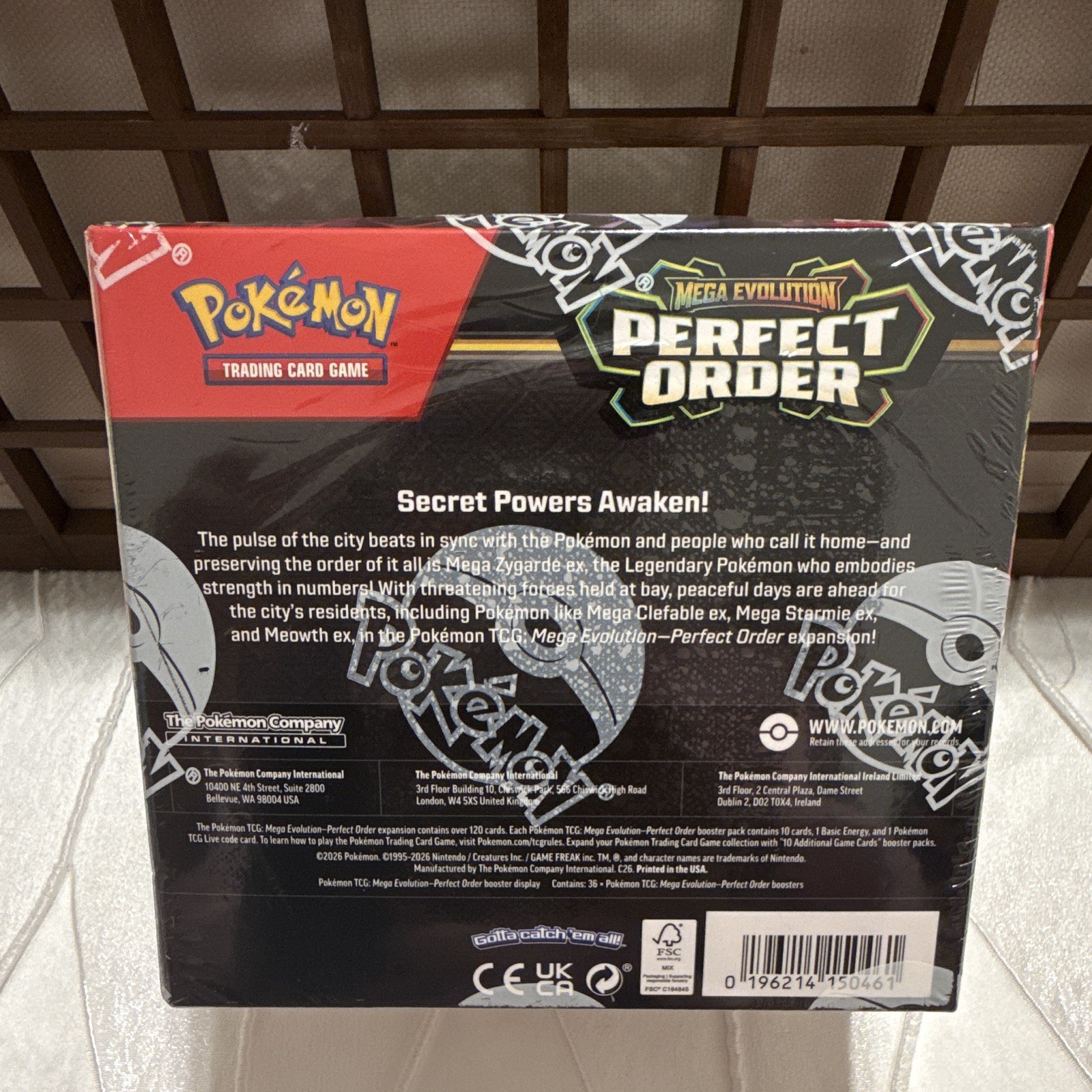 Pokémon Mega Evolution: Perfect Order Booster Box 36 Cards English 2024