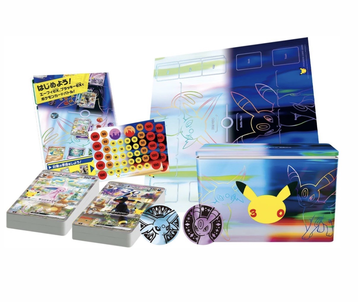 Presale Pokémon TCG 30th Celebration Espeon ex Umbreon ex box Presale 08/16 Ship