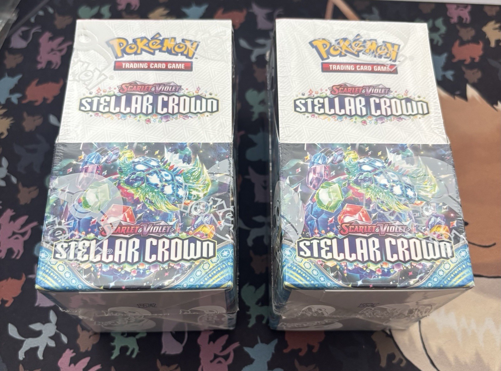 2 x Stellar Crown Half Booster Box (18 Packs) New and Sealed SV07 Pokemon TCG