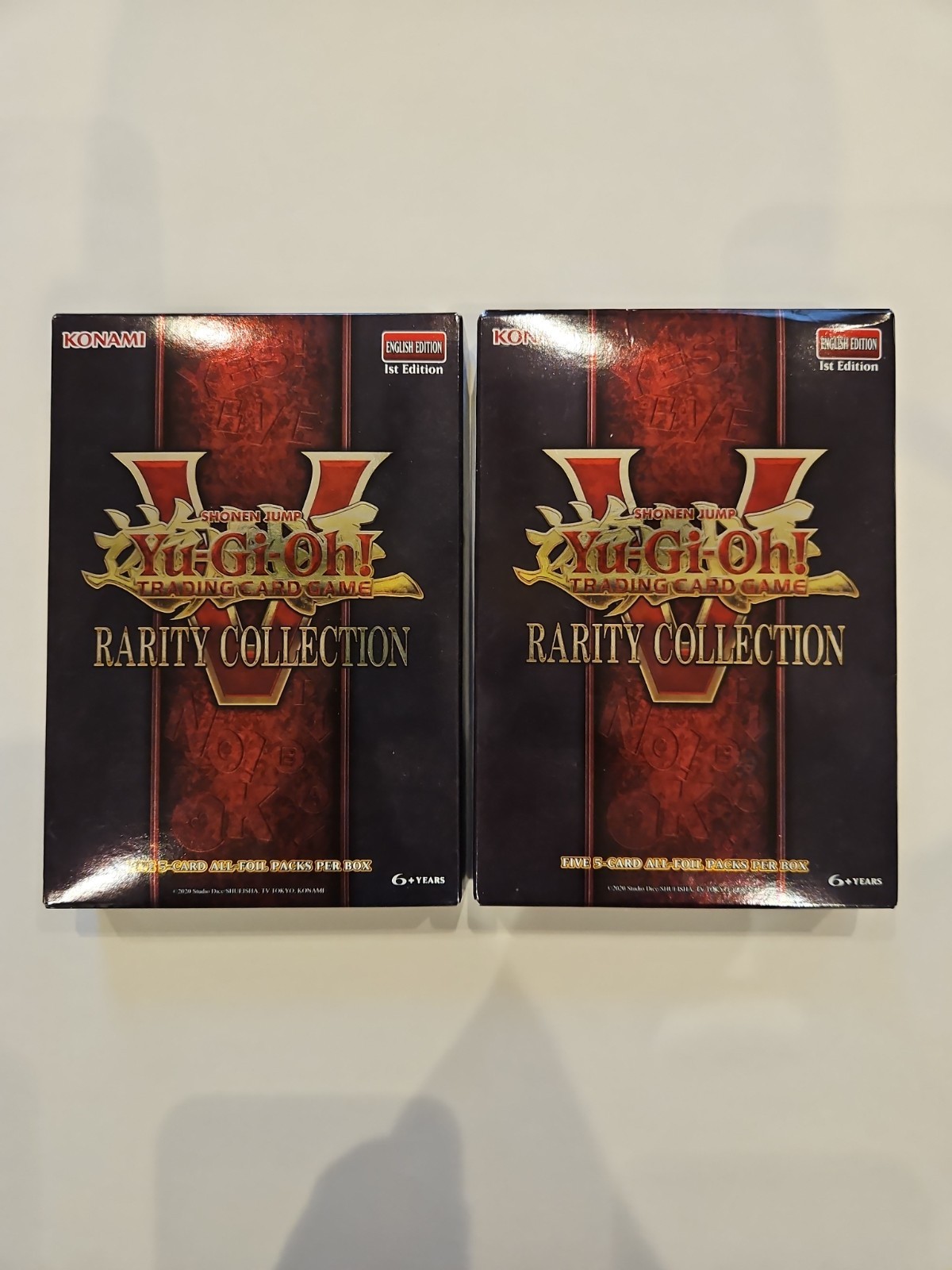 Yu-Gi-Oh! Rarity Collection 5 V Box 1st Edition Lot of 2 ✅New ✅In Hand ✅Sealed!!