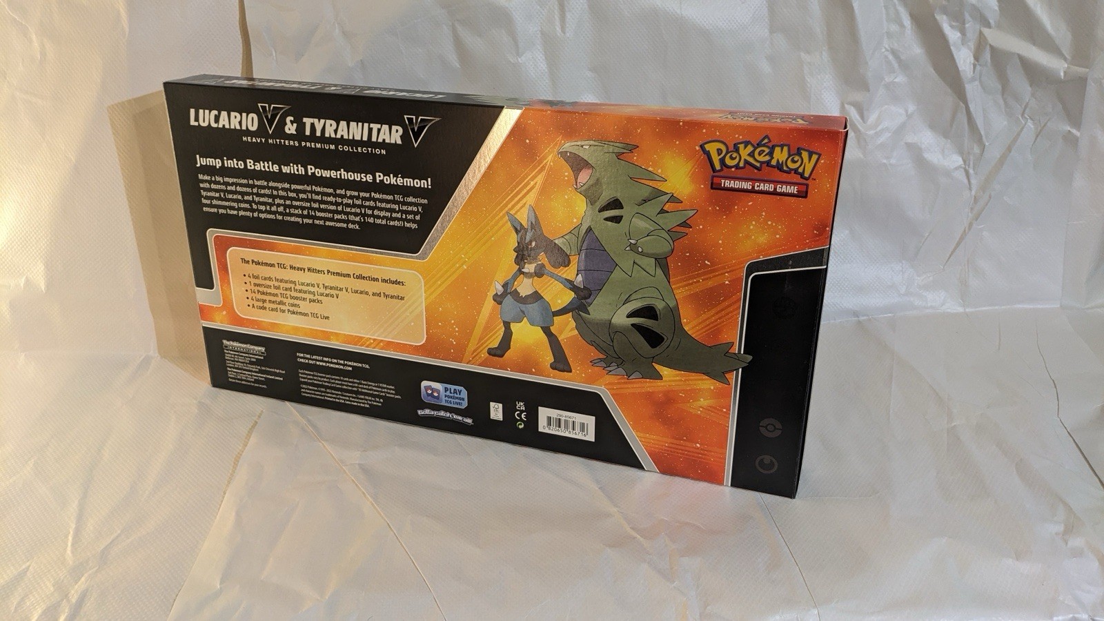 Pokemon TCG Lucario V & Tyranitar V Heavy Hitters Premium Collection NEW 2023