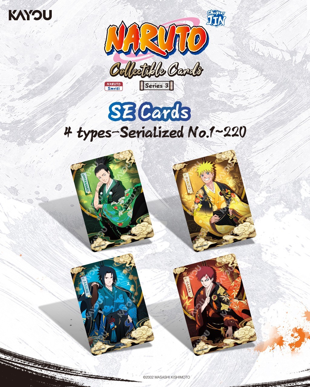 CASE of Naruto Kayou Series 3 Chapter Jin English 5 Pack Boxes (36 Boxes)