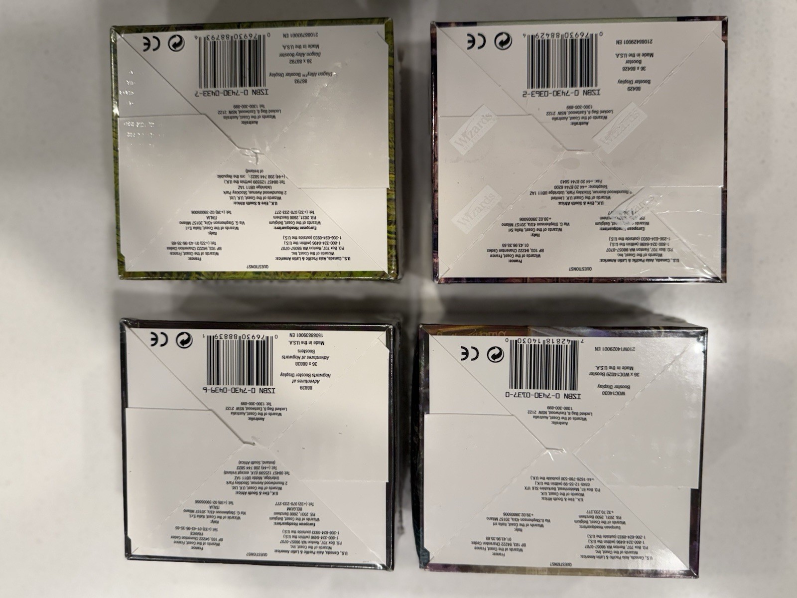 Harry Potter Tcg Wizards Of The Coast Booster Box Set Sealed Base Set English