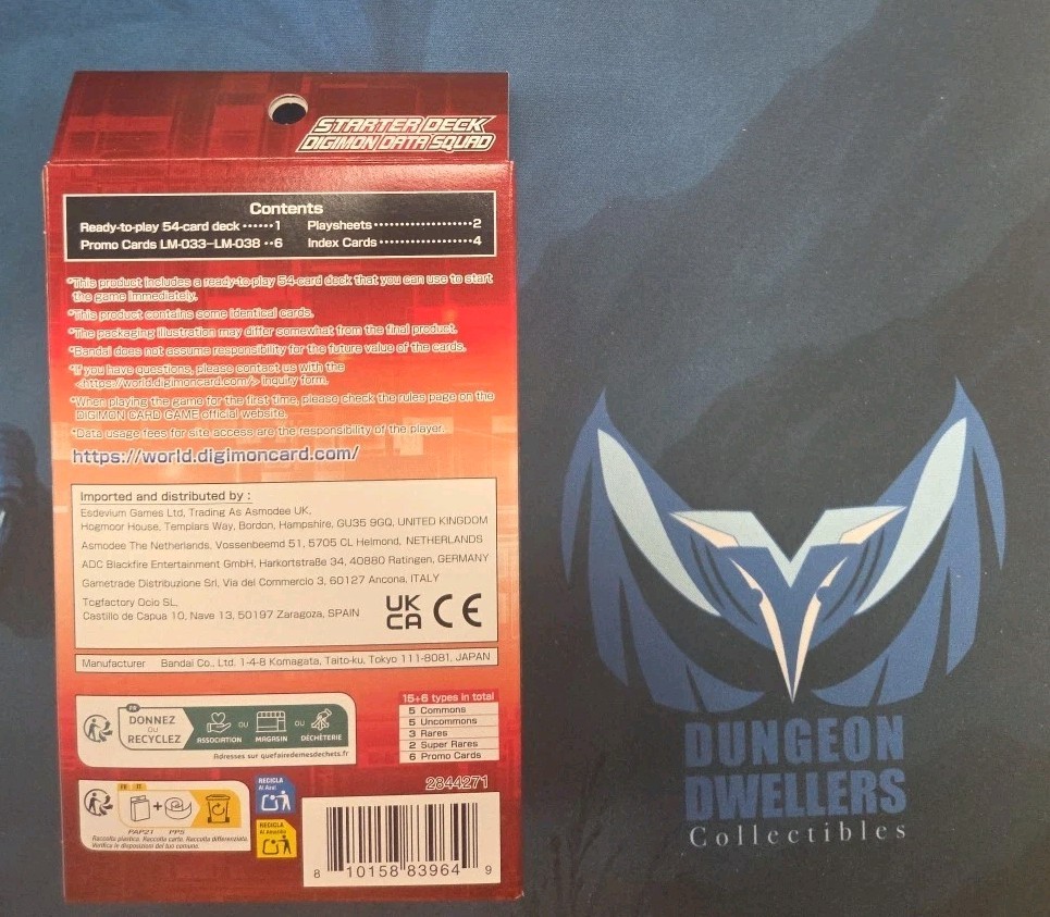 DIGIMON TCG: STARTER DECK: DIGIMON DATA SQUAD(ST-24) (SHIPS 5/22)