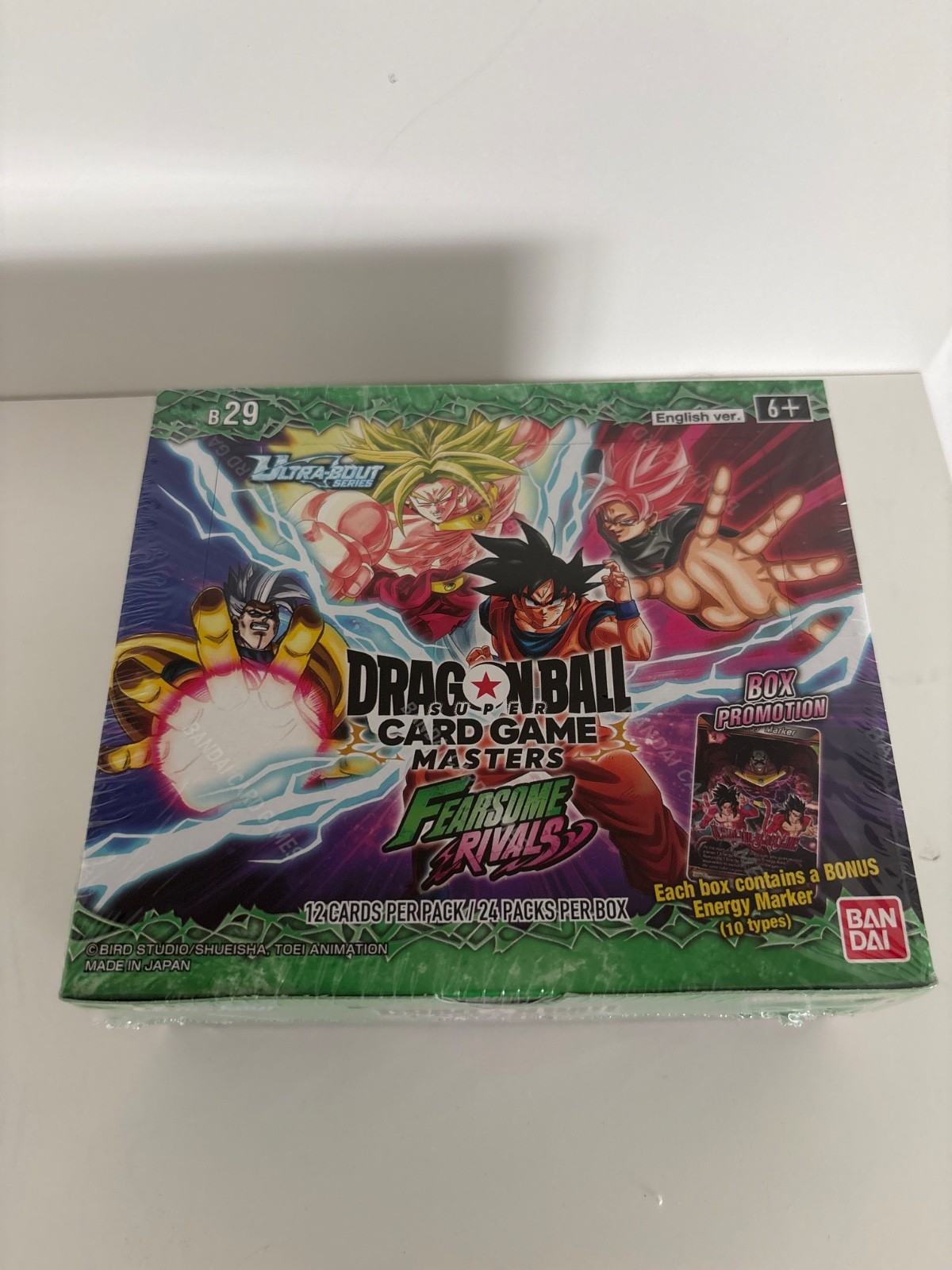 Dragon Ball Super Masters B29 Fearsome Rivals Booster Box Factory Sealed