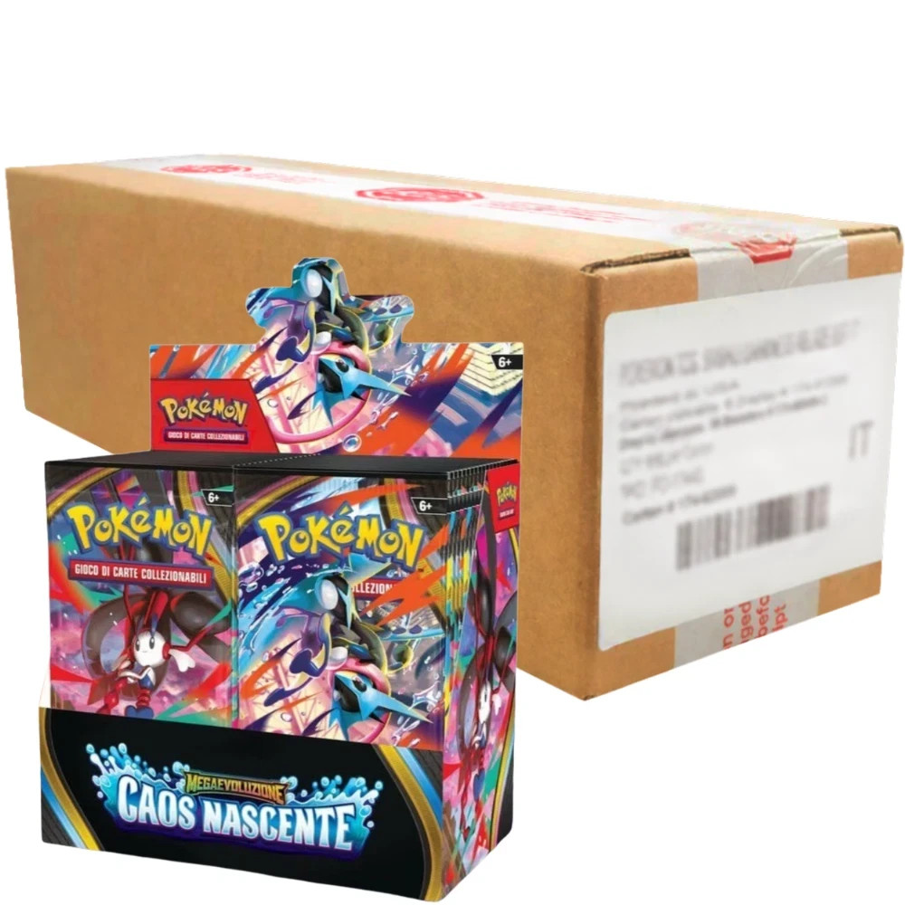 POKEMON Mega Evolution NASCENT CHAOS ME04 Case Sealed in ITALIAN