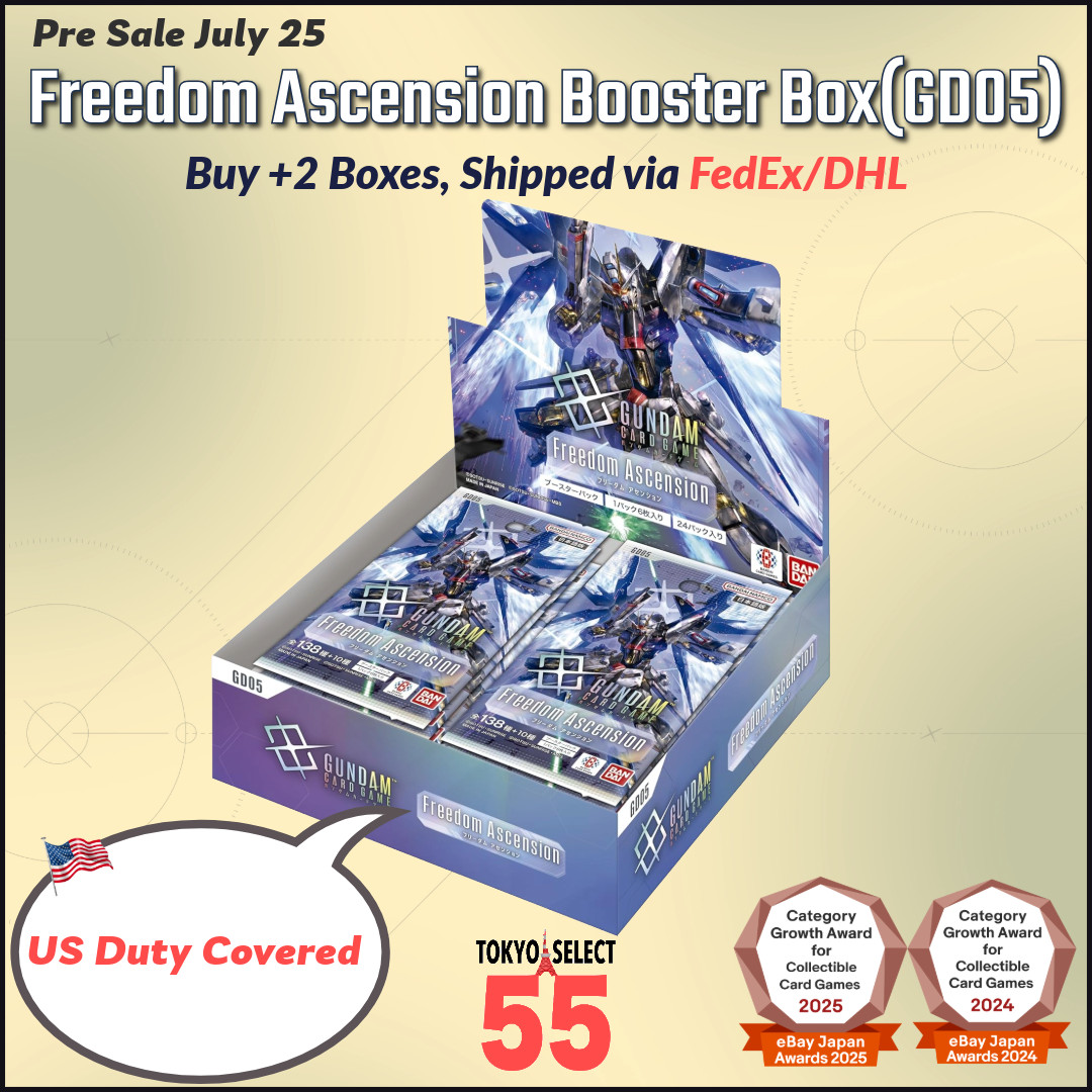 Freedom Ascension Booster Box GD05 Japanese Factory Tape Sealed Gundam Card
