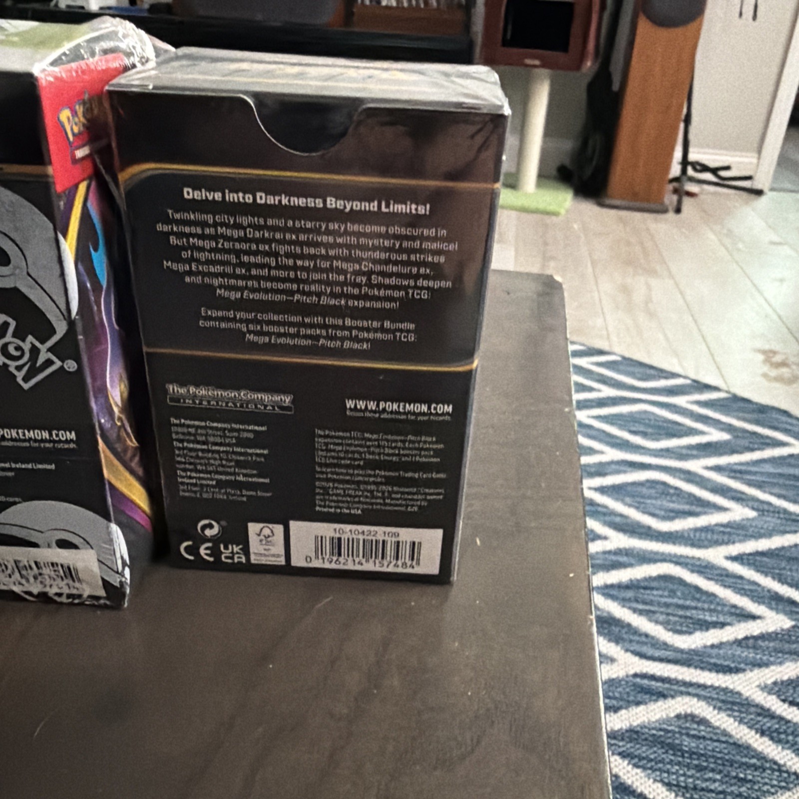 Lot of 3 Pokemon TCG Mega Evolution Pitch Black: 1 Display Box + 2 Bundles