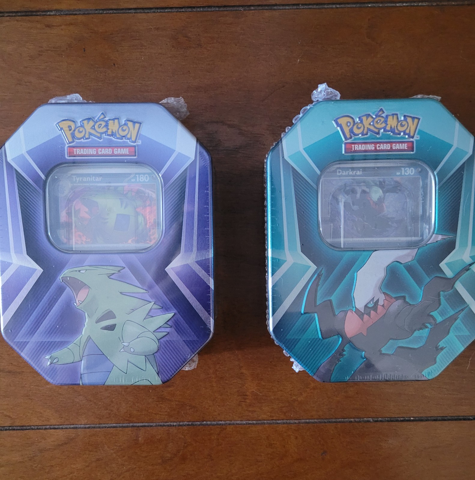Pokemon TCG Triple Wammy Tins Darkrai Tyranitar Sealed New Sold Separately