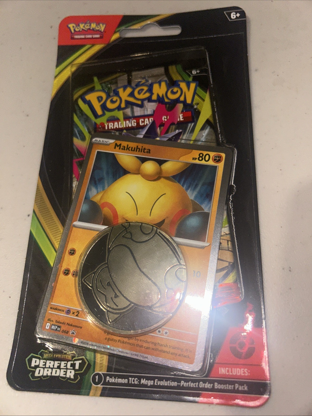 1 Blister Pack – Mega Evolution Perfect Order Makuhita Booster Pack 2026 Pokémon