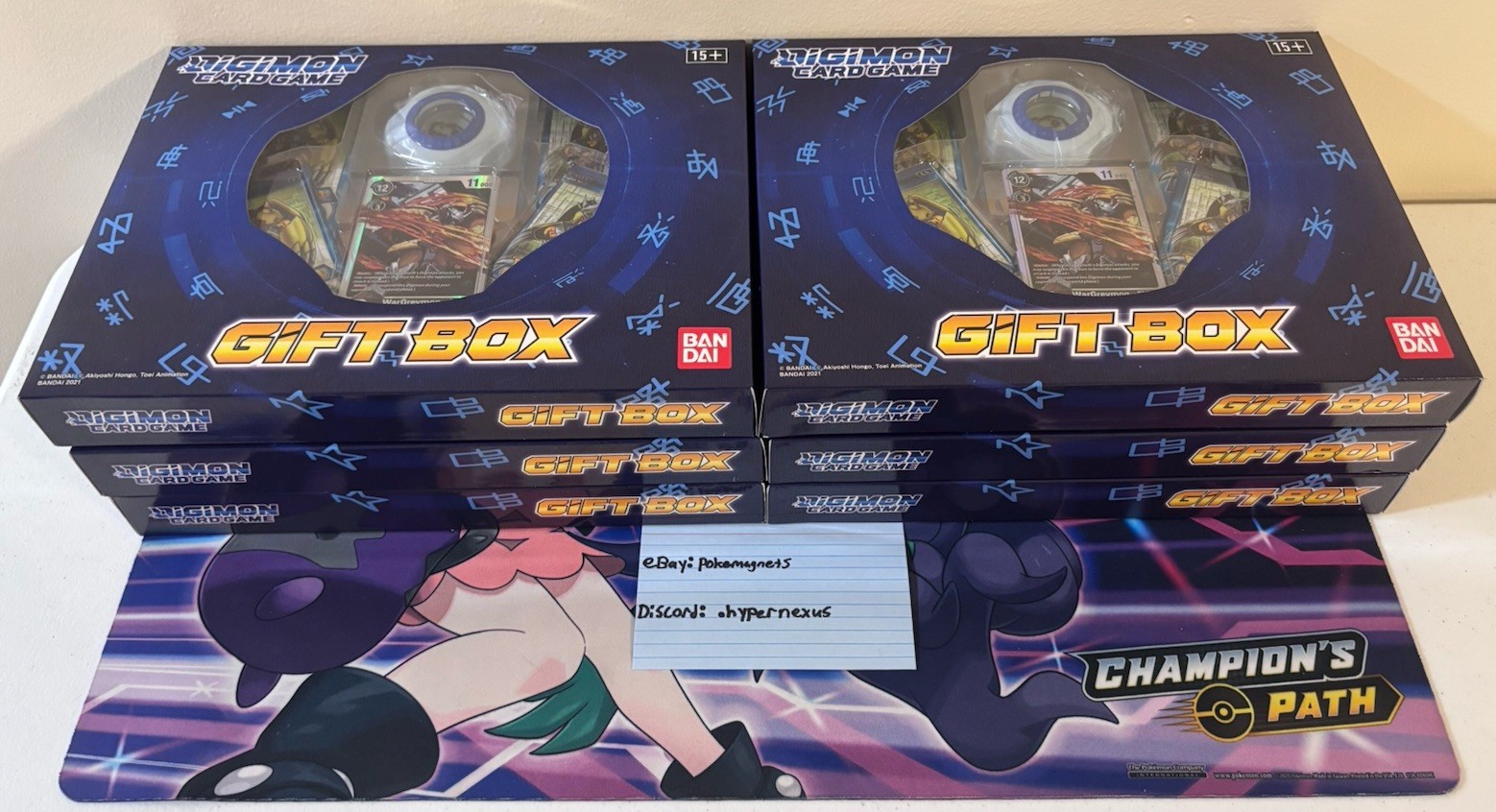 6x Bandai 2021 Digimon TCG Card Game Gift Box | Factory Sealed, Read Desc