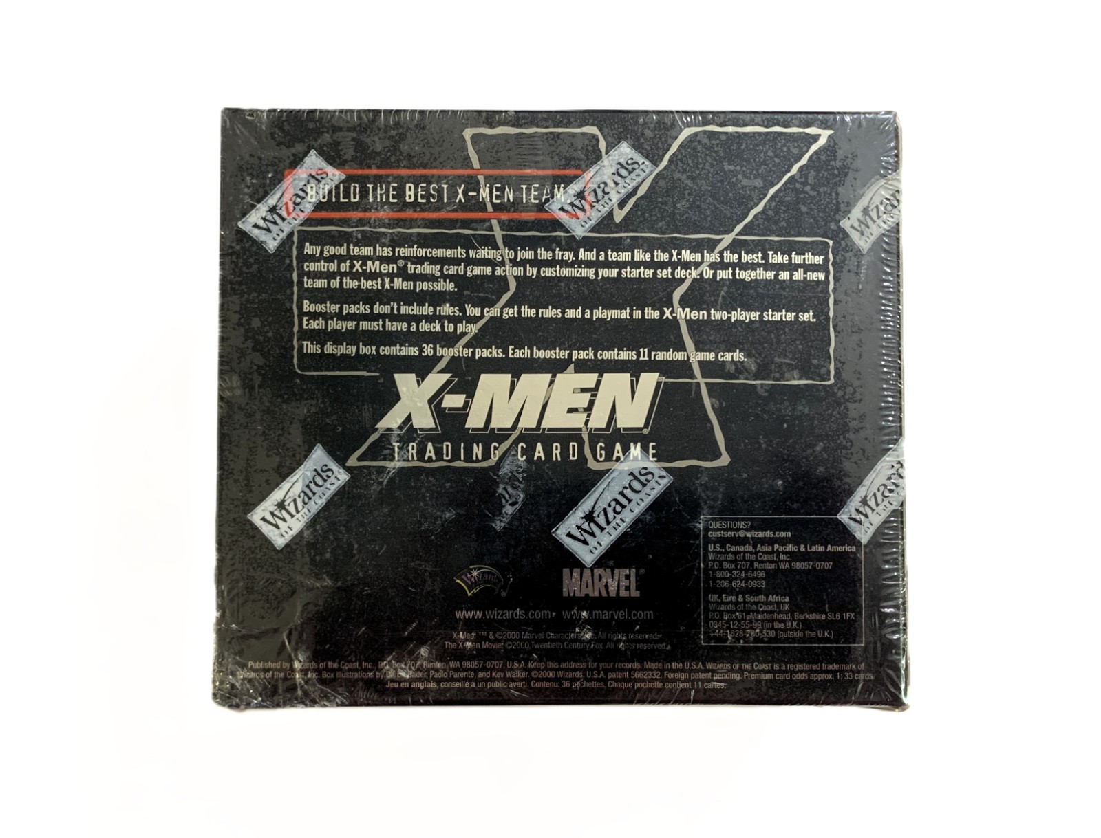2000 Marvel X-MEN TRADING CARD GAME Wizards of the Coast BOOSTER BOX NEW SEALED