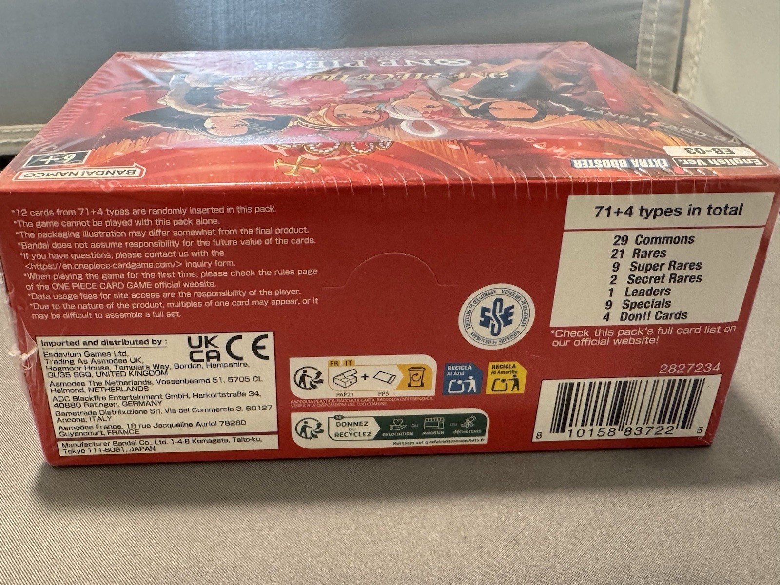 One Piece TCG Heroines Edition Box (EB-03) English…SEALED