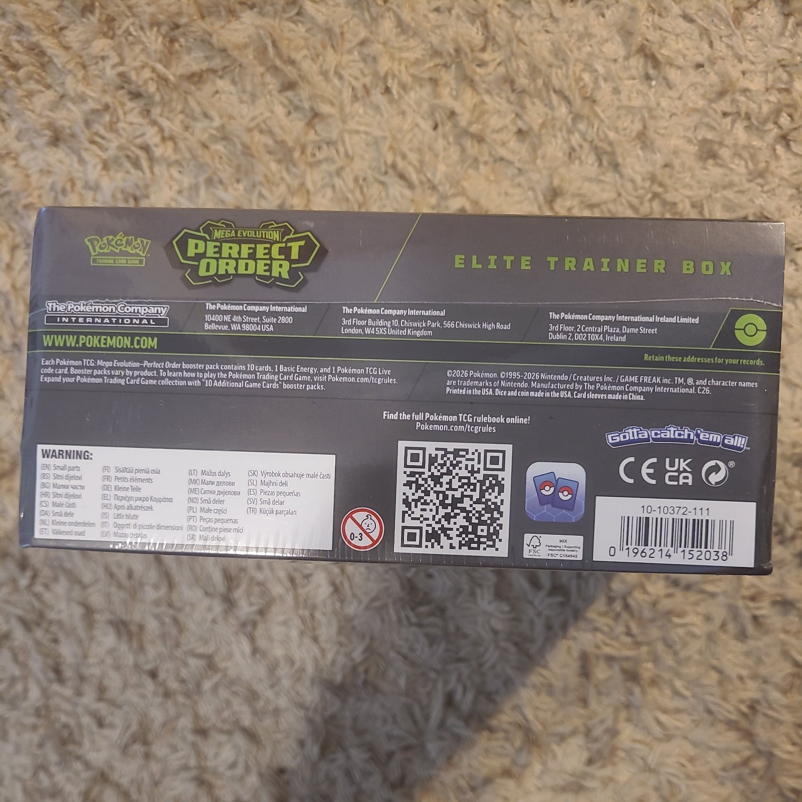 Elite Trainer Box Perfect Order ME03 Pokemon TCG Brand New Sealed