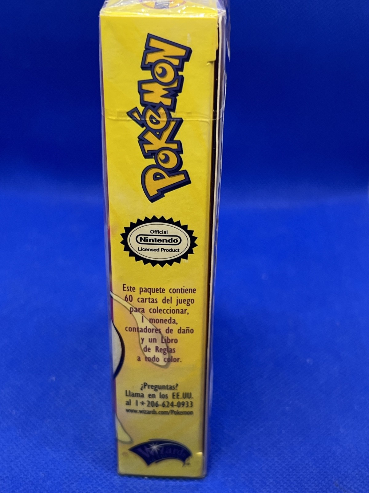 Vintage 2000 SEALED SPANISH Pokemon ZAP Pikachu Mewtwo Theme Deck