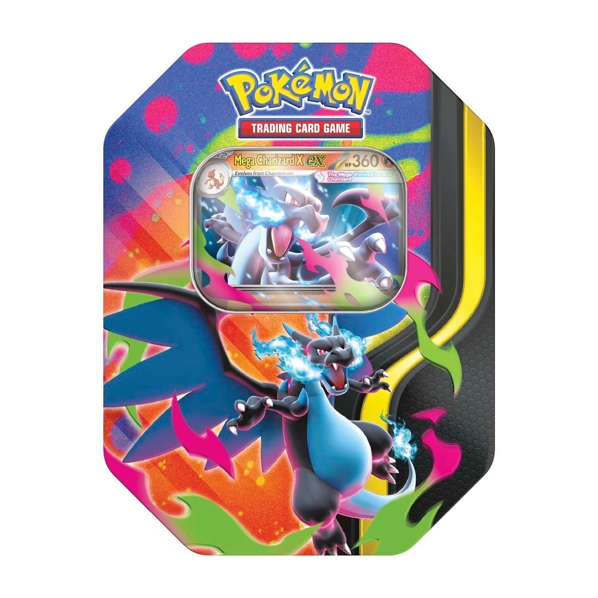 Pokemon TCG Mega Charizard X EX Tin, 4x Packs, Charizard Promo **New, Sealed✅**