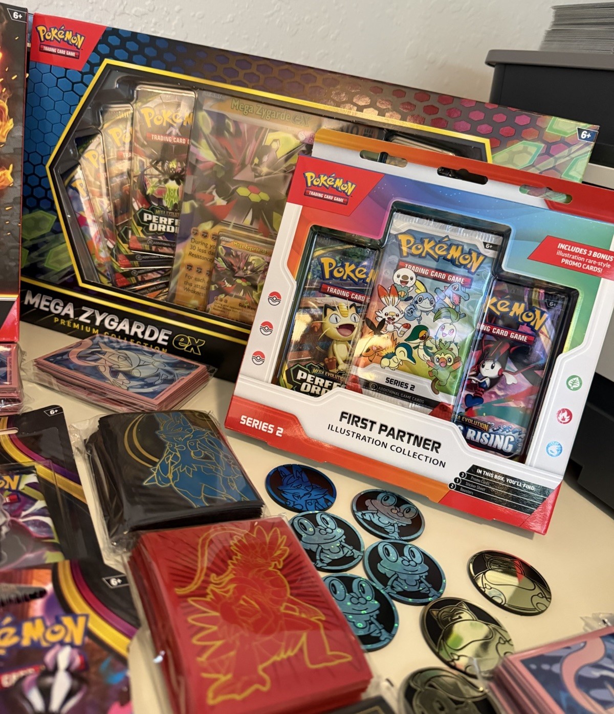 Pokemon 3 Charizard EX SC 2 Mega Zygarde PC First Partner IR Pitch Black BUNDLE