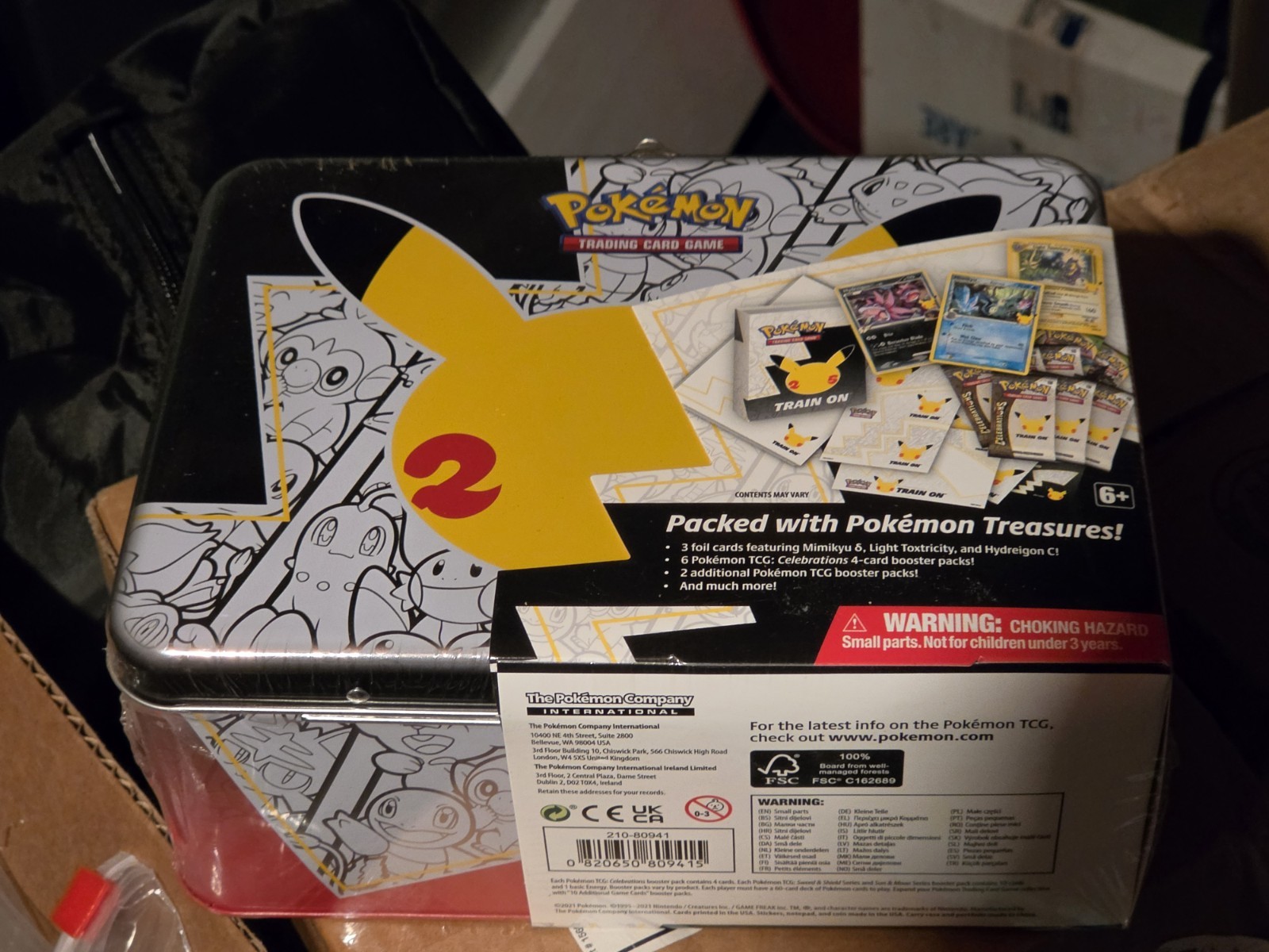 Pokémon TCG Celebrations Pikachu Lunchbox Sealed