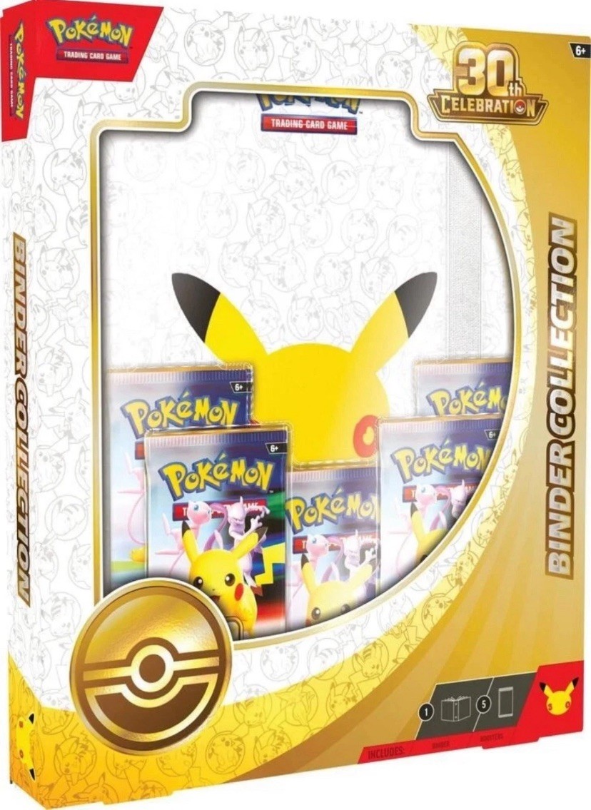 CONFIRMED PRESALE Pokémon 30th Anniversary Celebrations binder collection 10/02