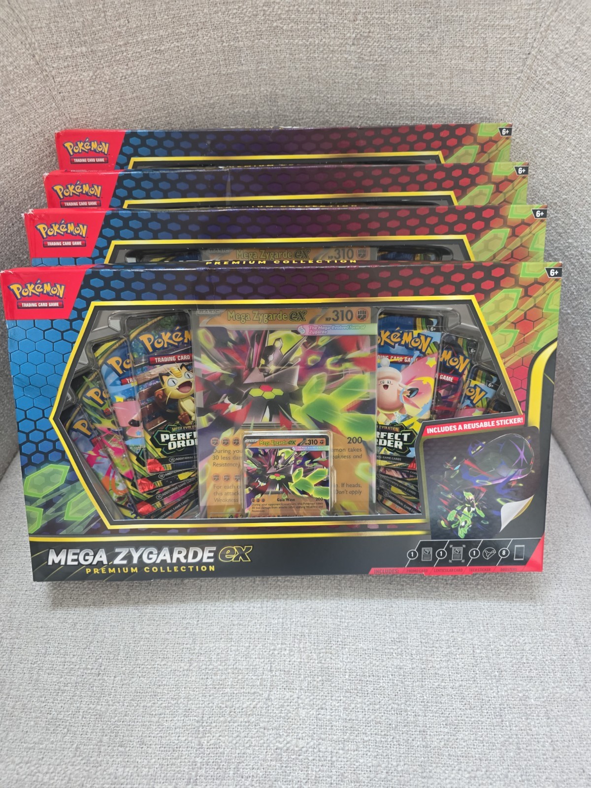 Pokemon TCG:Mega Zygarde ex Premium Collection Box Factory Sealed 4x