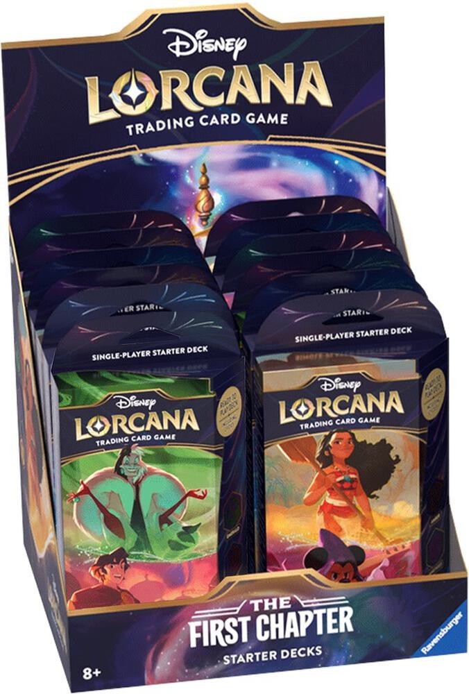 Sealed The First Chapter Starter Deck Display (12 booster packs) Disney Lorcana