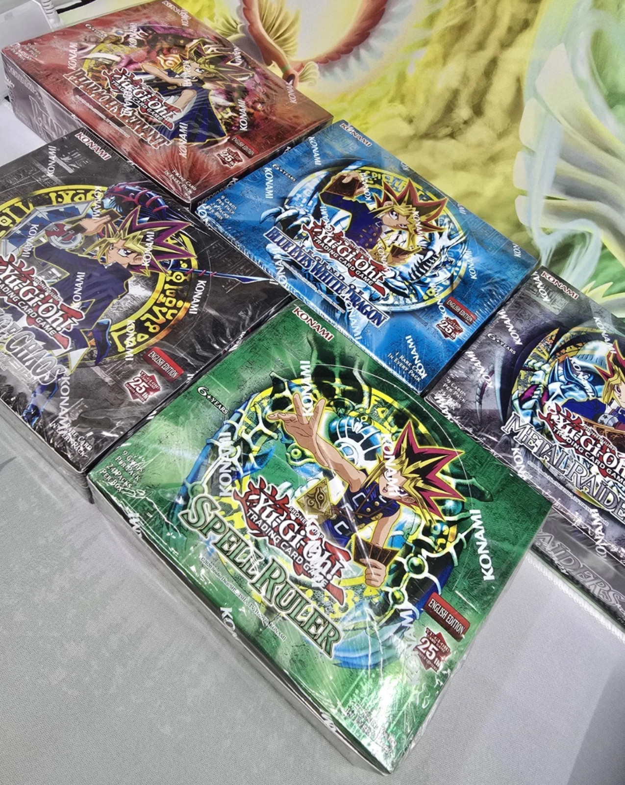 Yugioh 25th Anniversary Booster Box Set of 5 – Legend Blue Eyes White Dragon Lot